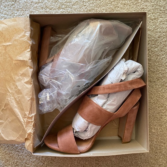 Madewell Octavia Sandal in Dusty Rose Chunky heel - Picture 3 of 7